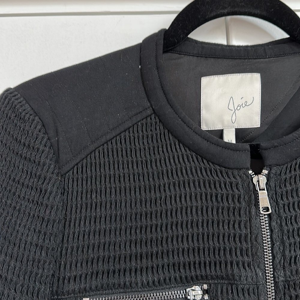 SOLD ⬇️ Joie Black Zip Up Moto Blazer Jacket - Picture 13 of 17
